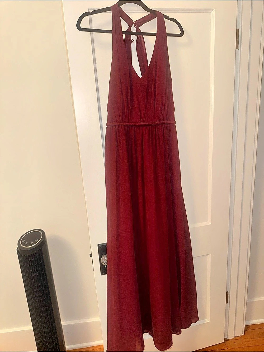 Brideside Burgundy Maxi Dress Size Small Like New
